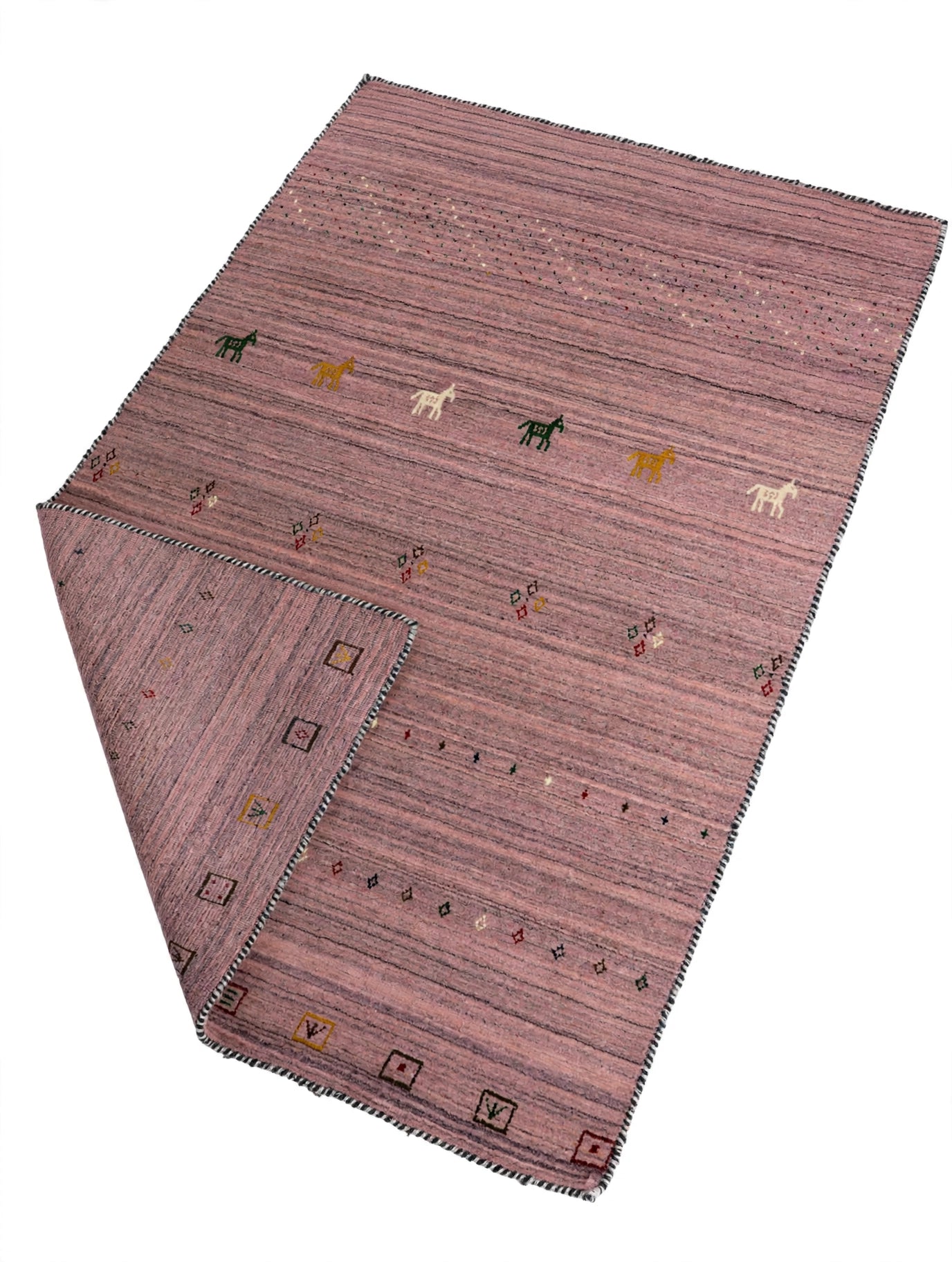 Dusty Rose Gabbeh Rug
