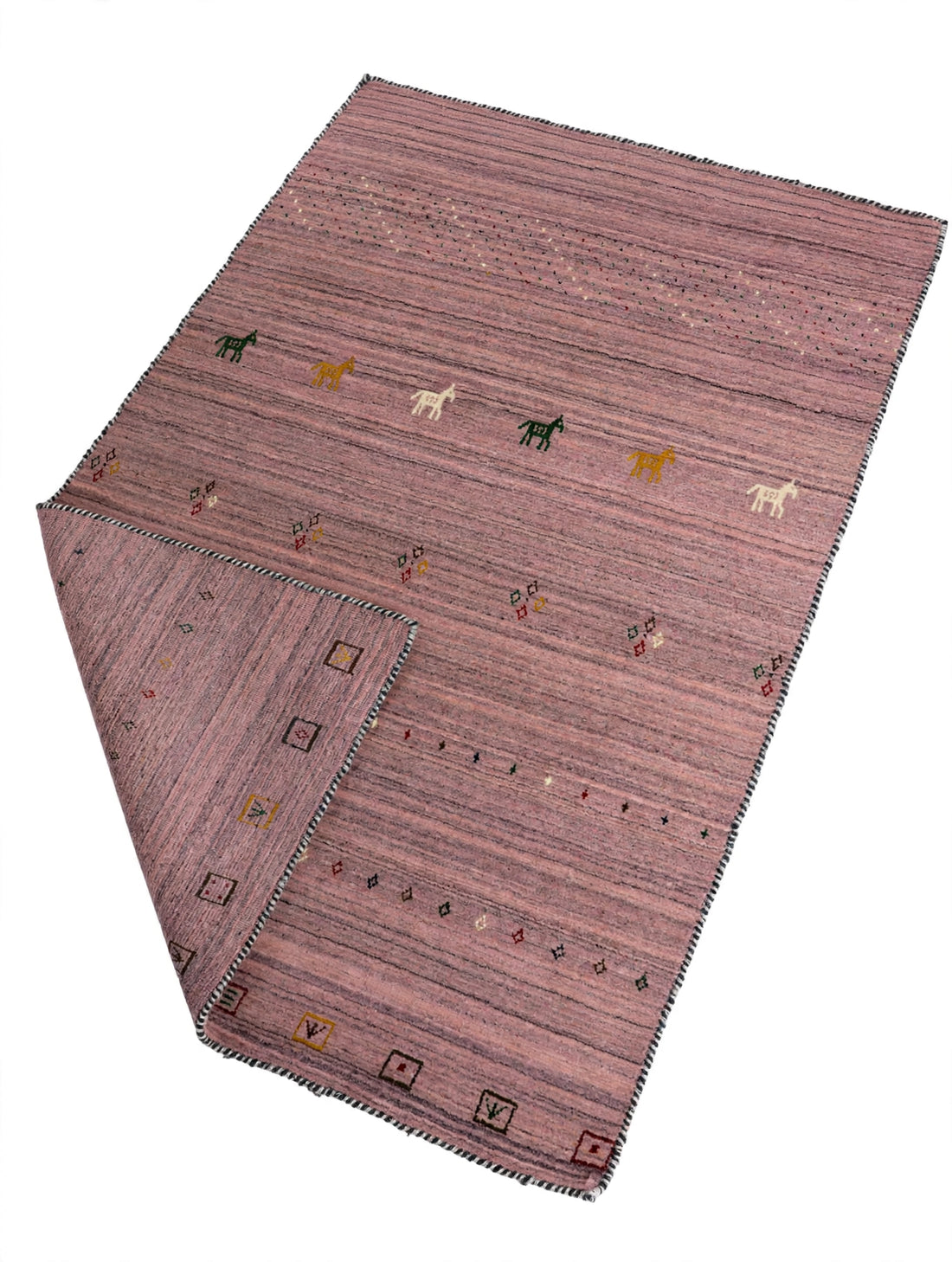 Dusty Rose Gabbeh Rug