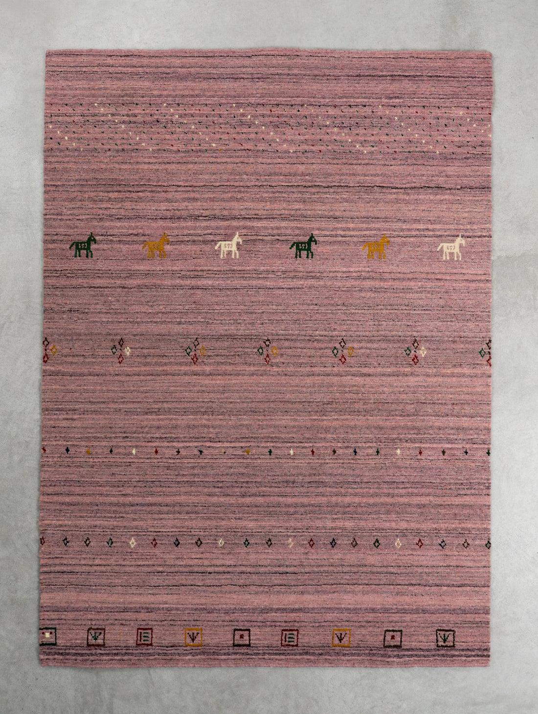 Dusty Rose Gabbeh Rug