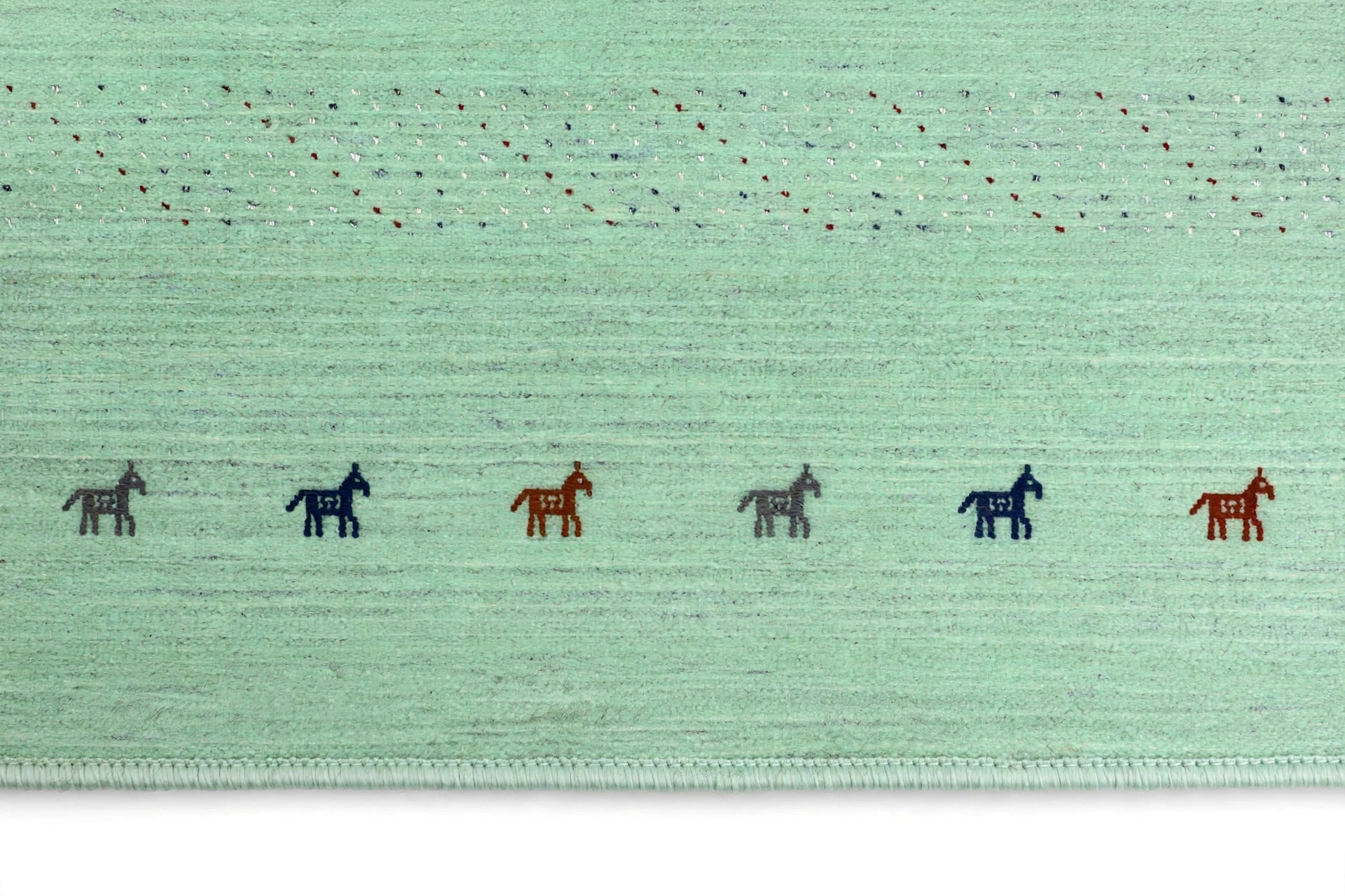 Mint Green Gabbeh Rug