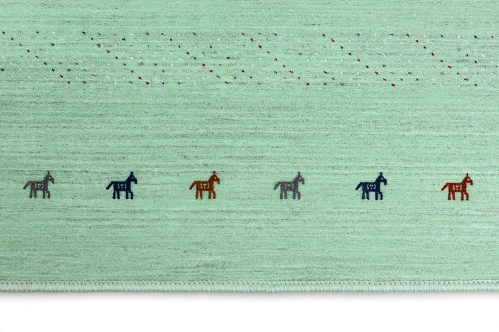 Mint Green Gabbeh Rug
