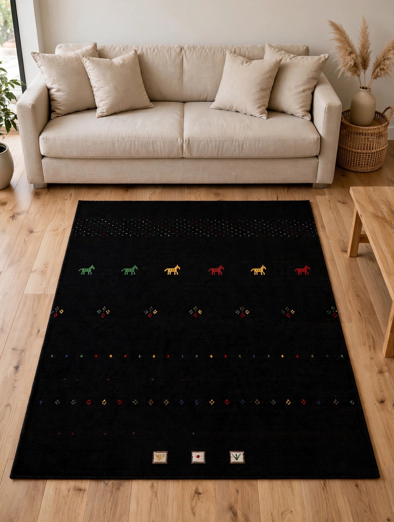 Jet Black Rug