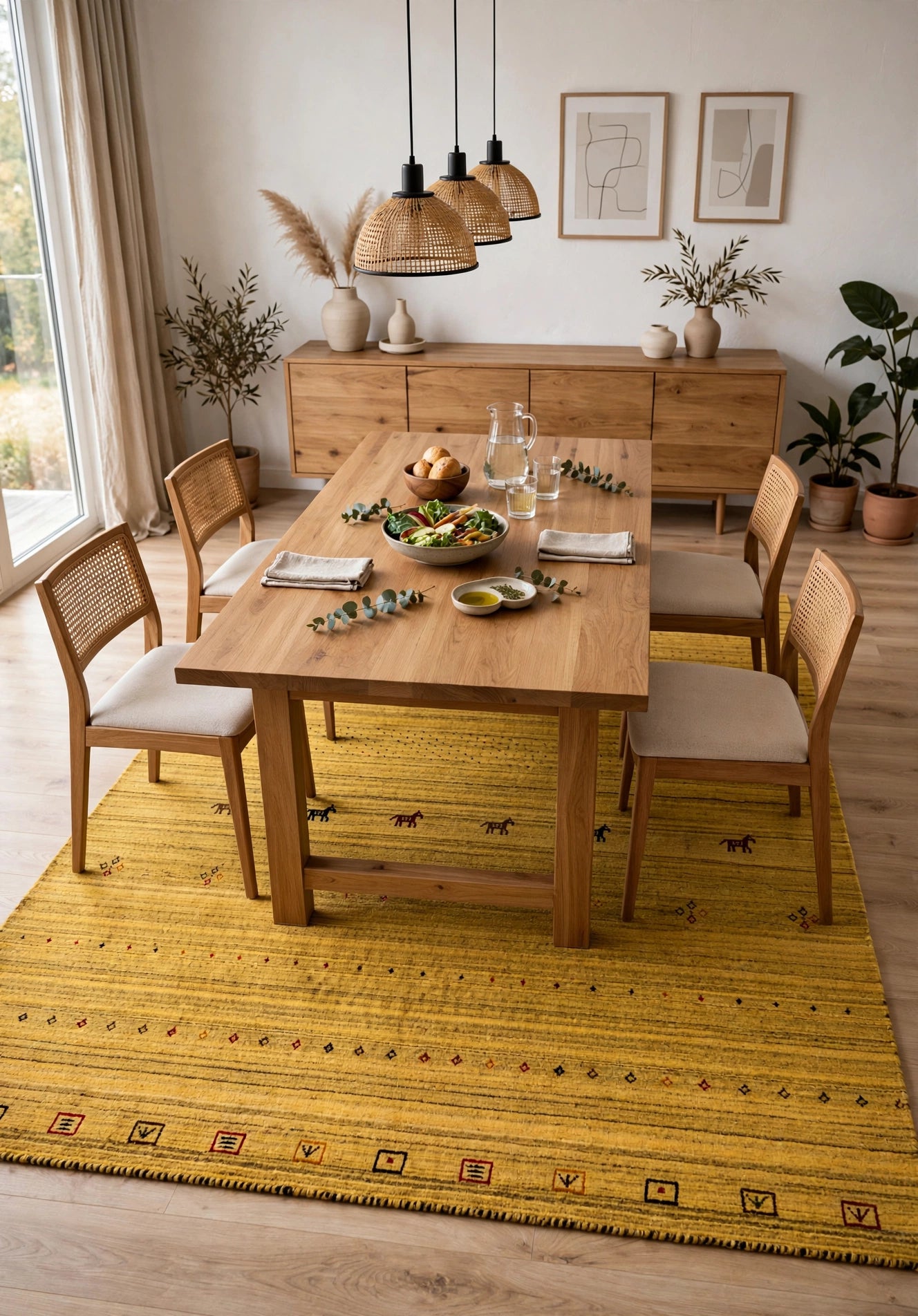 Mustard Gabbeh Rug