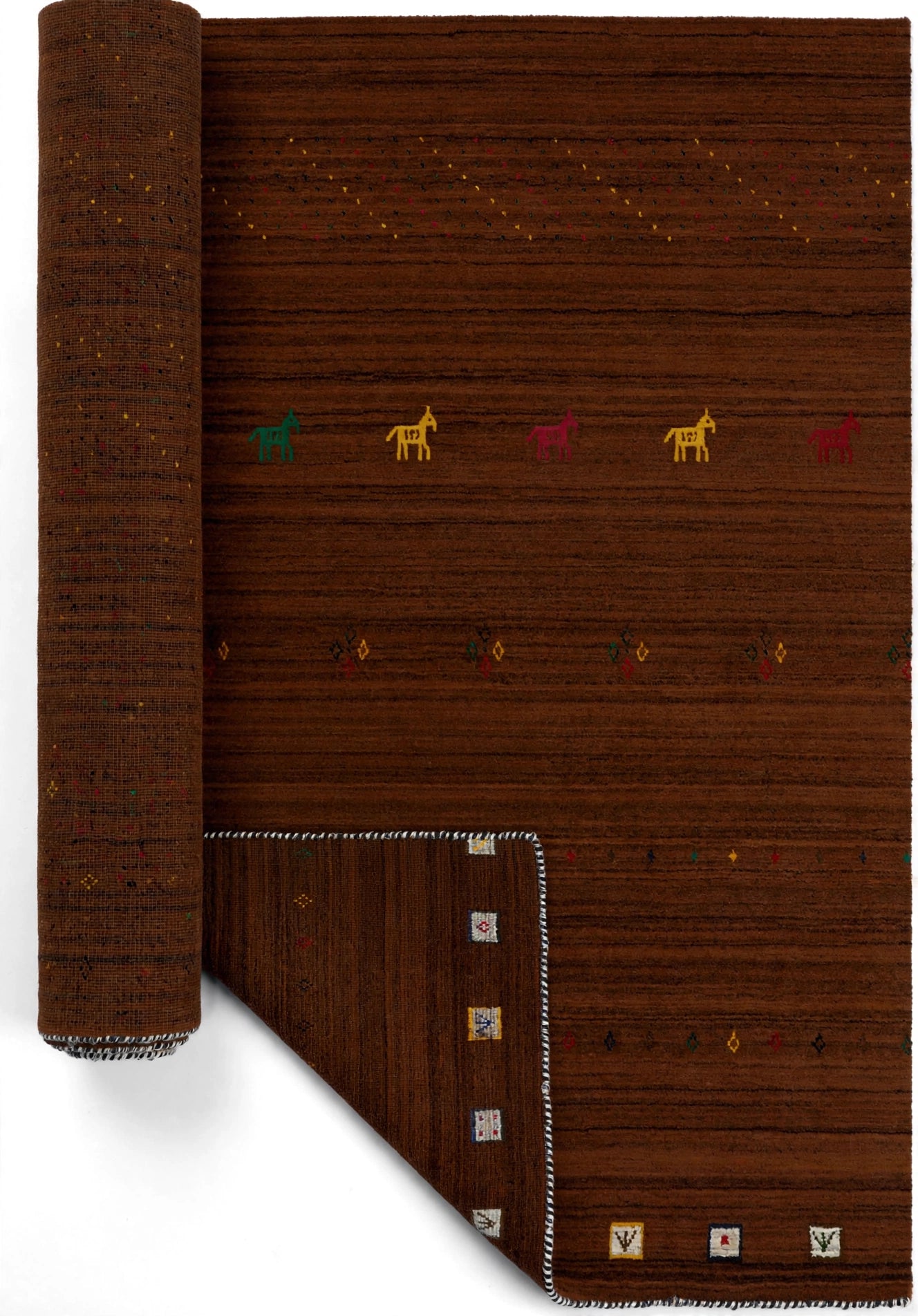 Chocolate Brown Gabbeh Rug