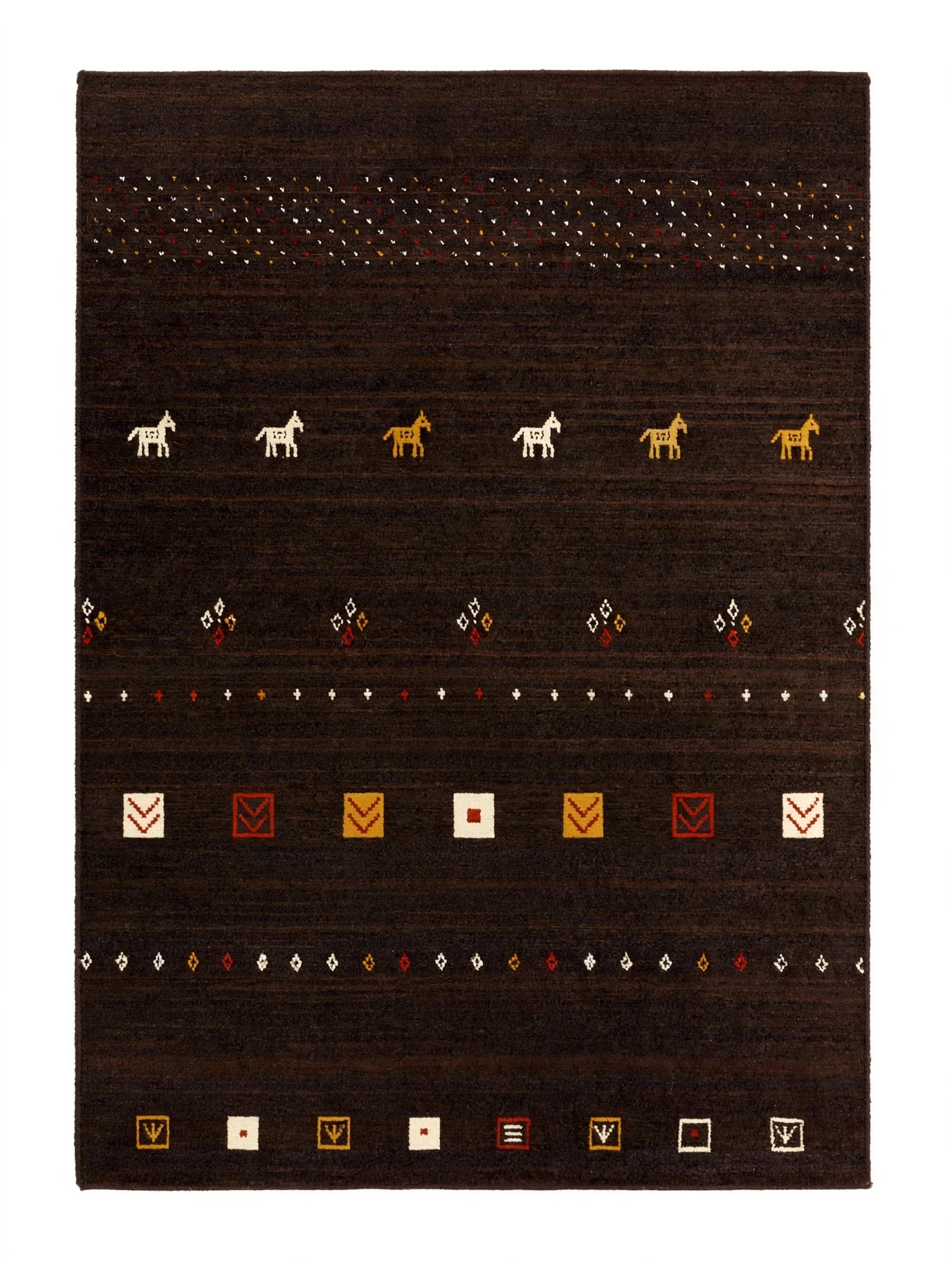 Dark Chocolate Gabbeh Rug