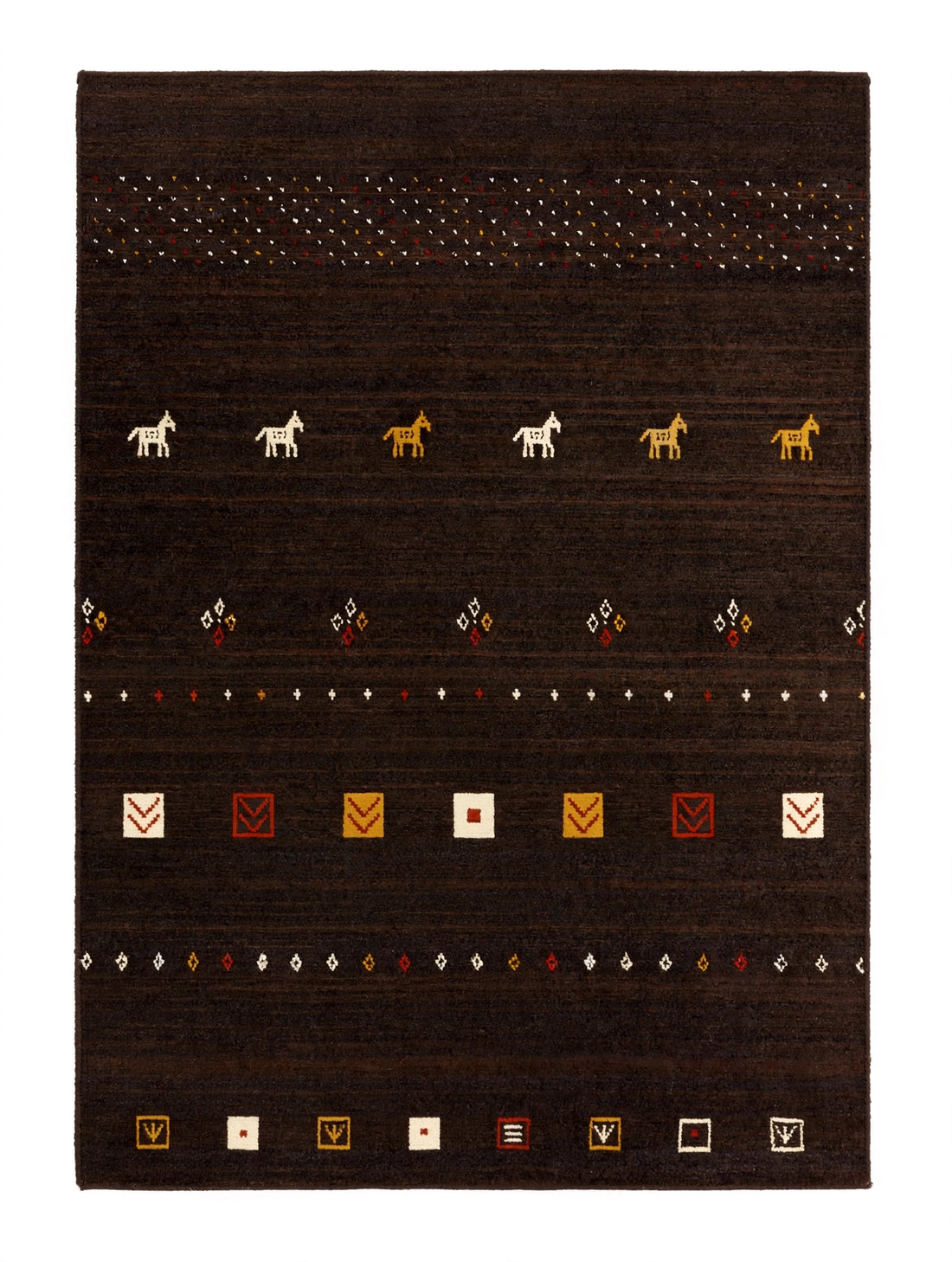 Dark Chocolate Gabbeh Rug
