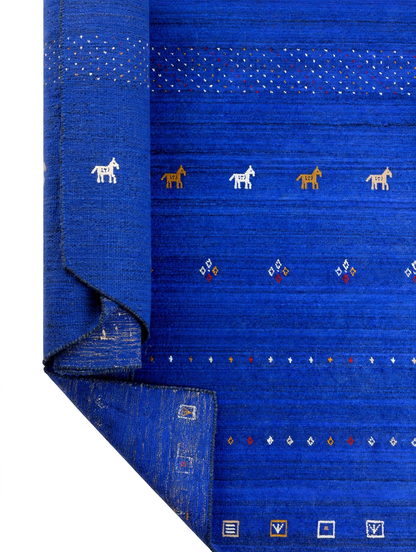 Royal Blue Tribal Rug