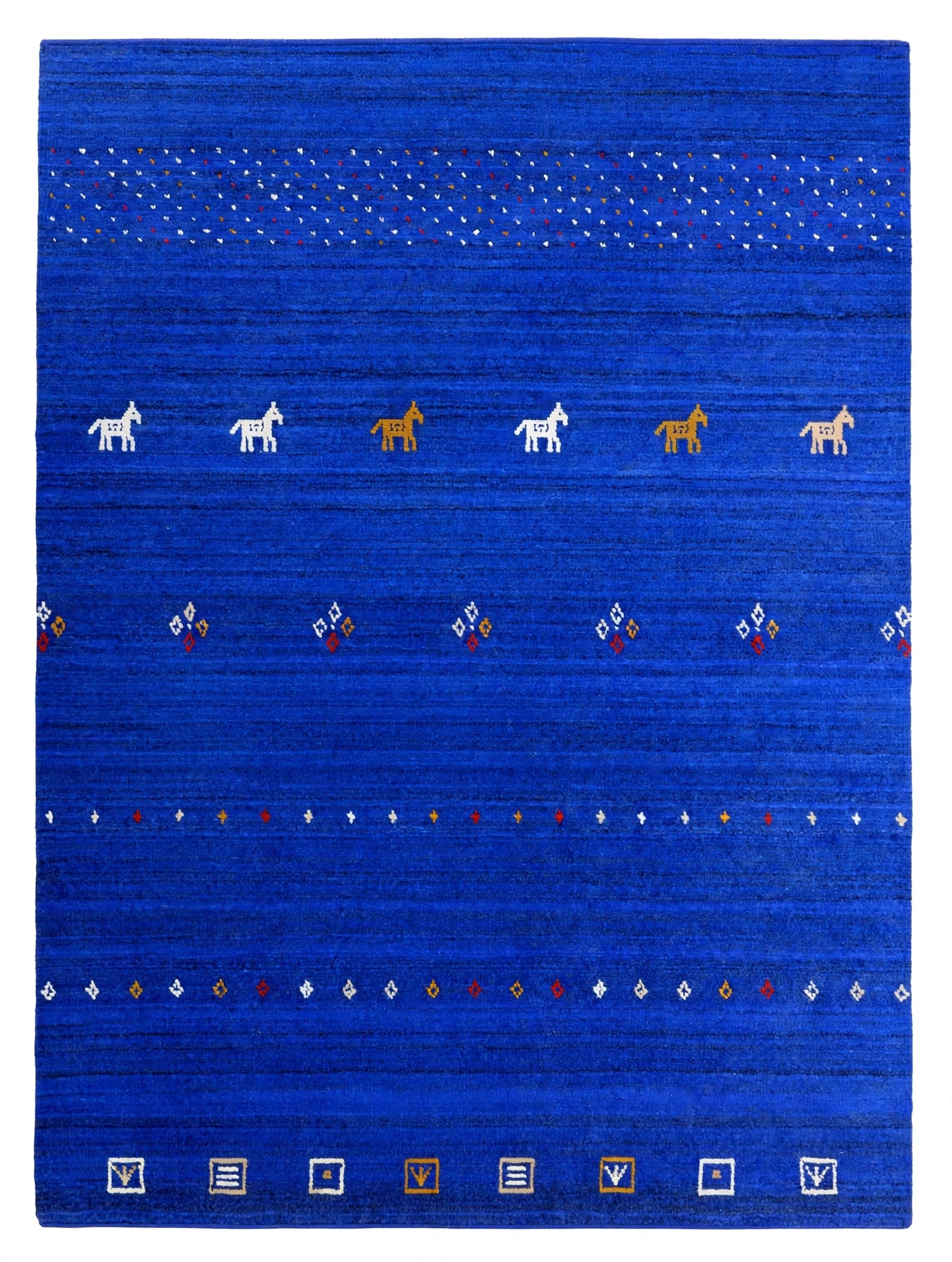 Royal Blue Tribal Rug