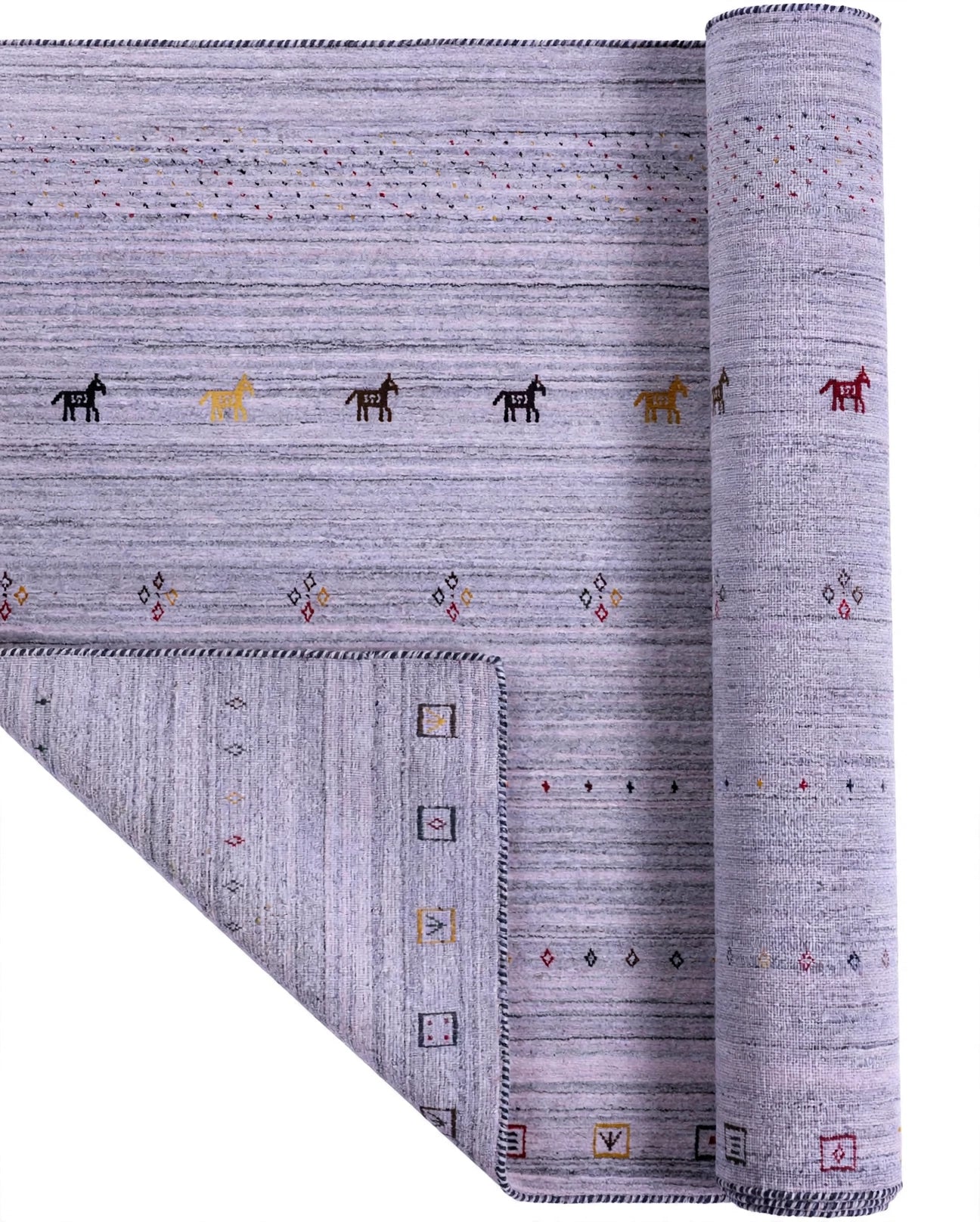 Lavender Grey Gabbeh Rug