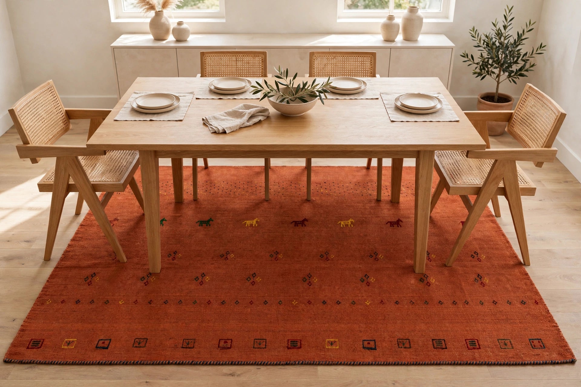 Rust Brown Rug