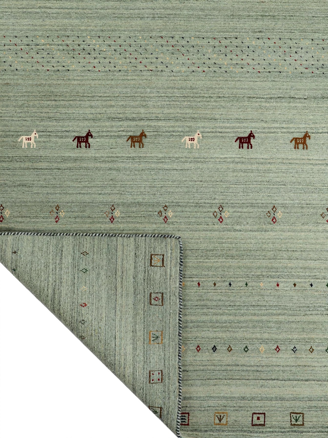 Sage Green Gabbeh Rug