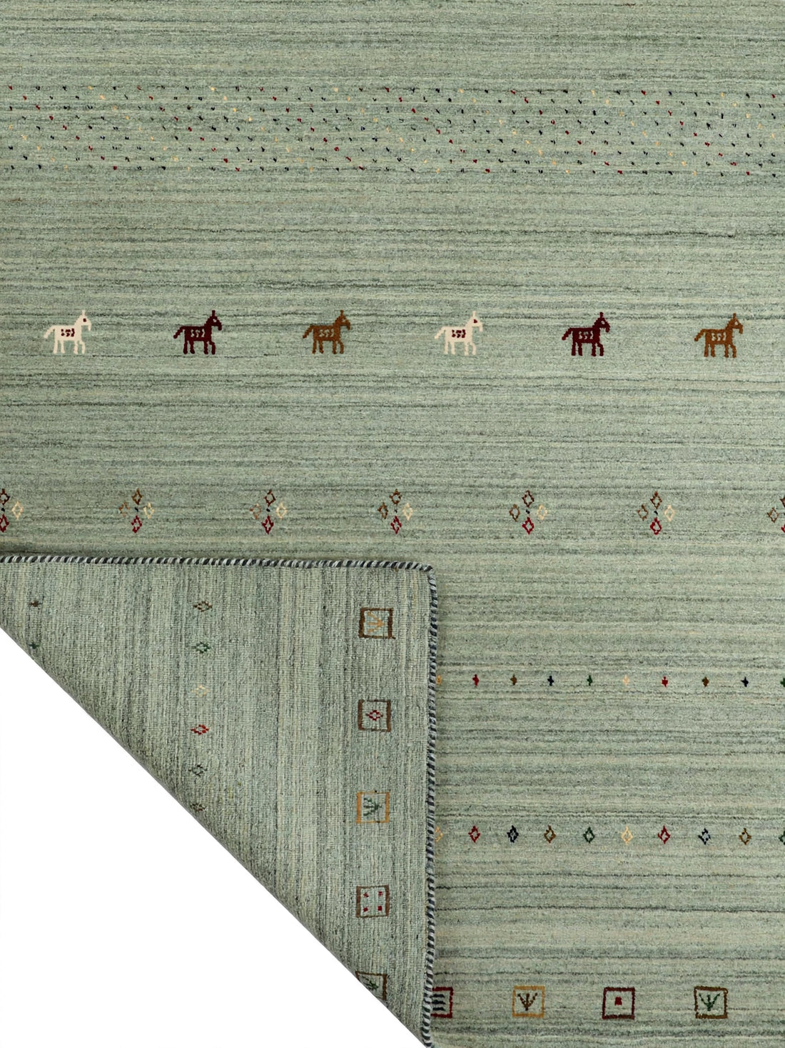 Sage Green Gabbeh Rug