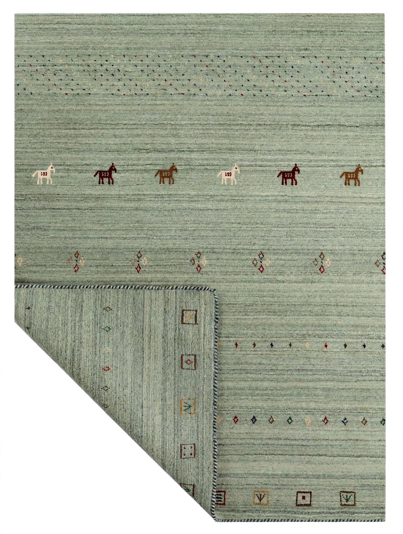Sage Green Gabbeh Rug