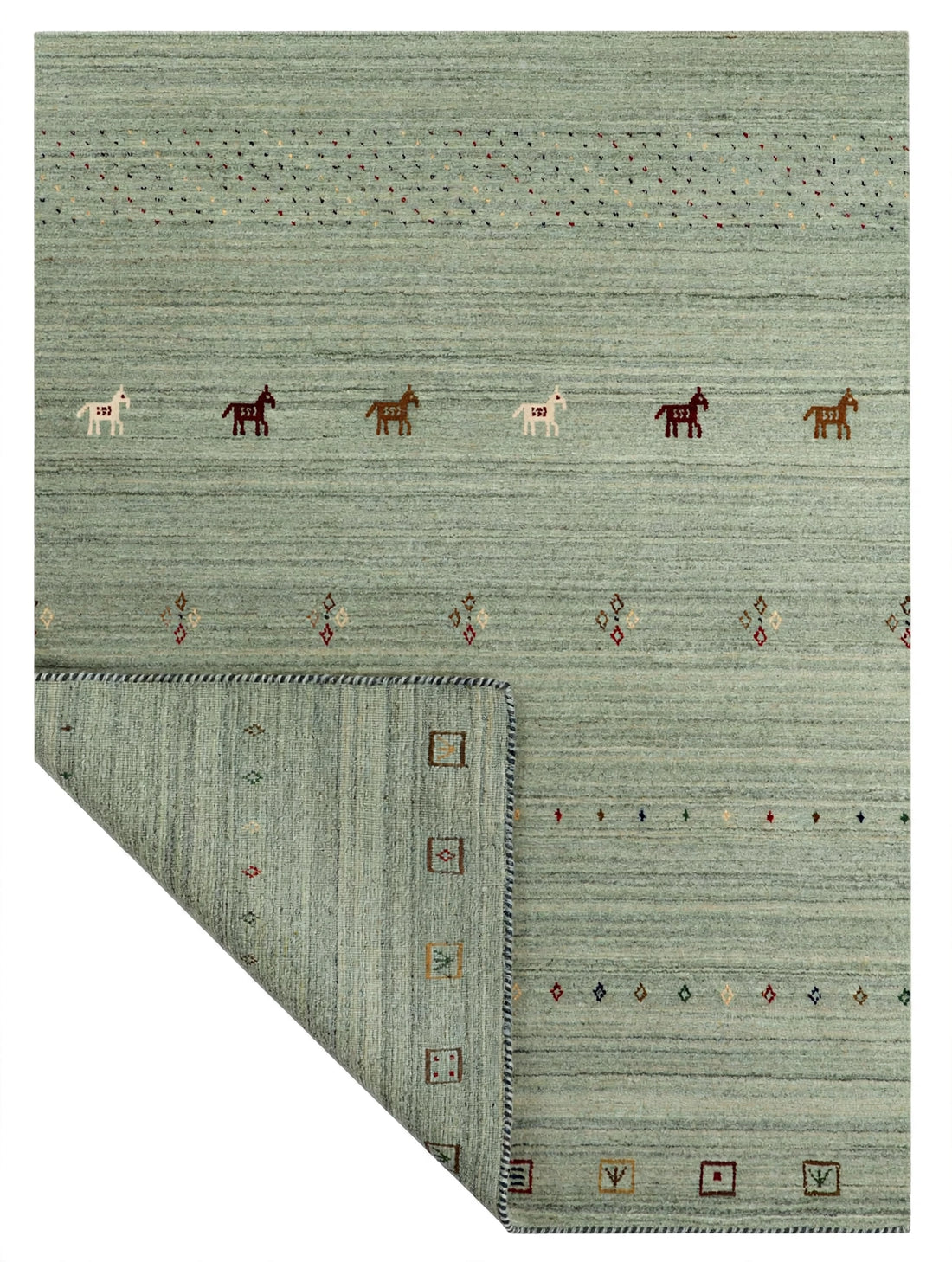 Sage Green Gabbeh Rug