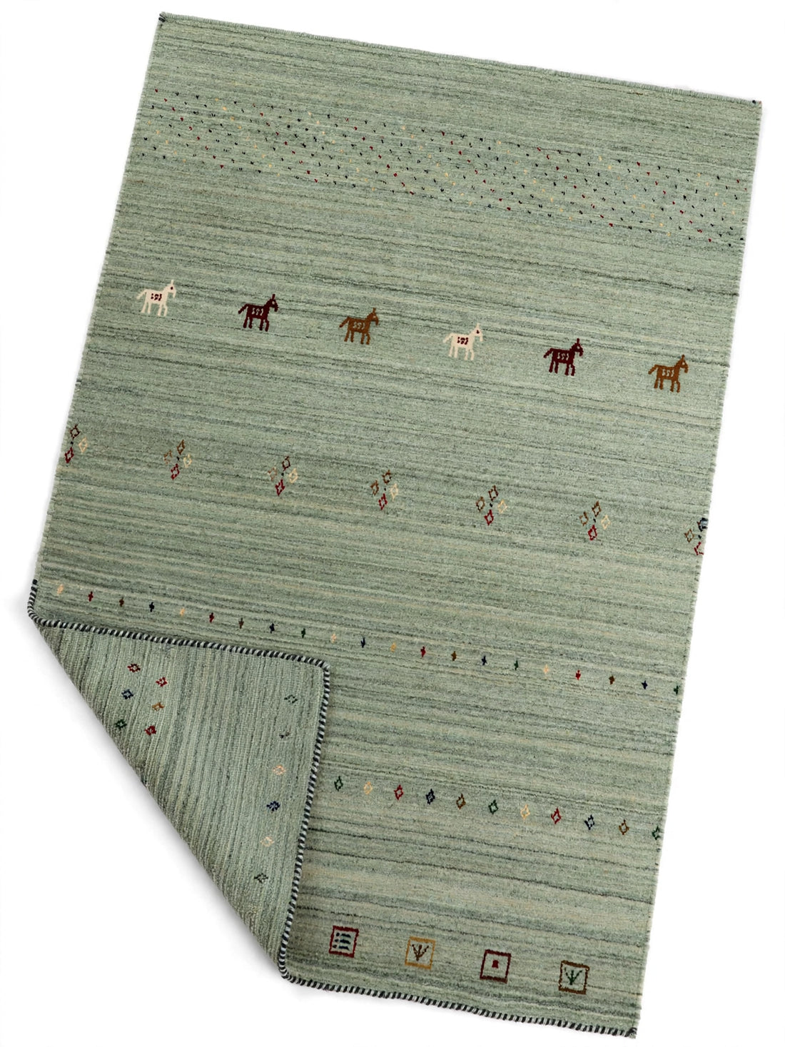 Sage Green Gabbeh Rug