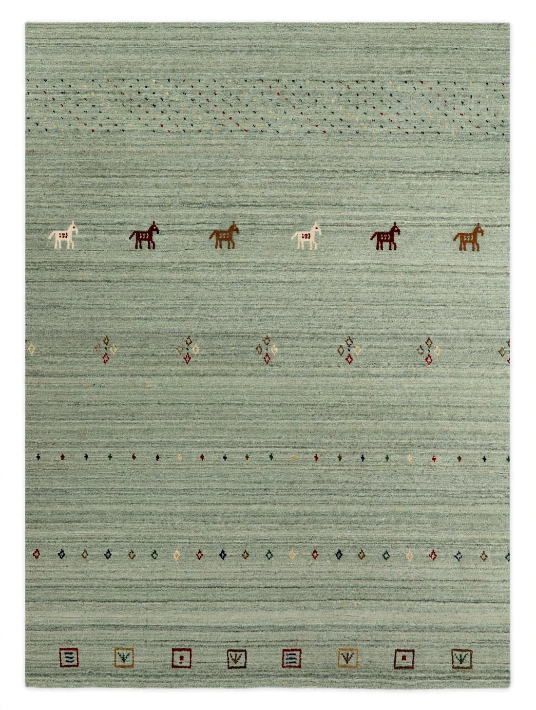Sage Green Gabbeh Rug