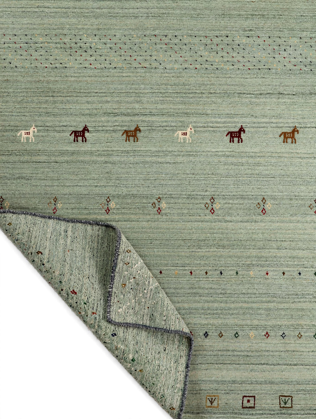 Sage Green Gabbeh Rug