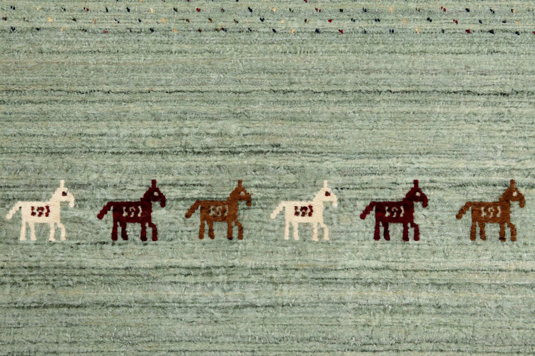 Sage Green Gabbeh Rug