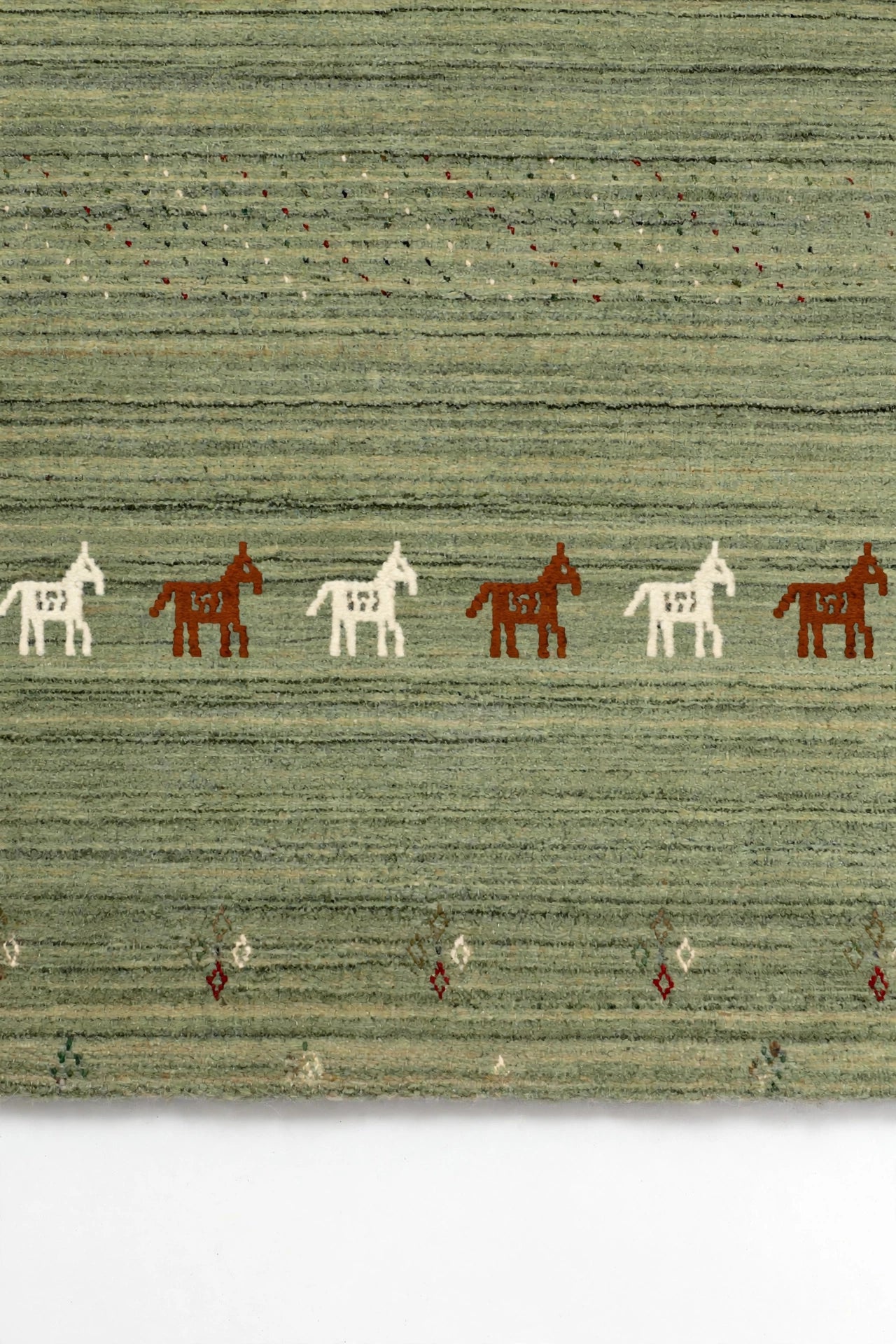 Sage Olive Gabbeh Rug