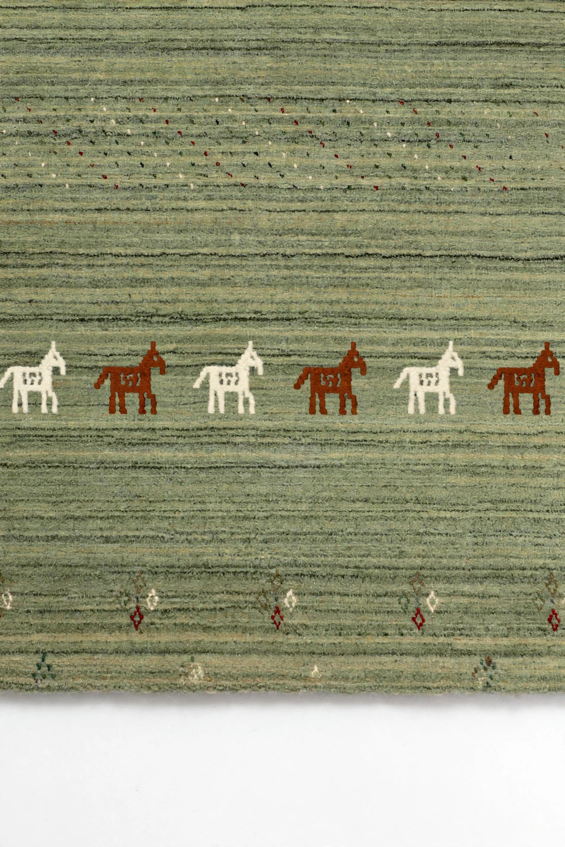 Sage Olive Gabbeh Rug