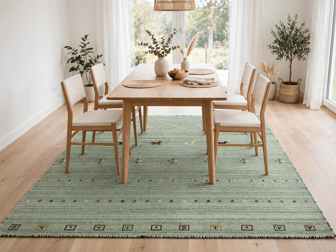 Sage Green Gabbeh Rug