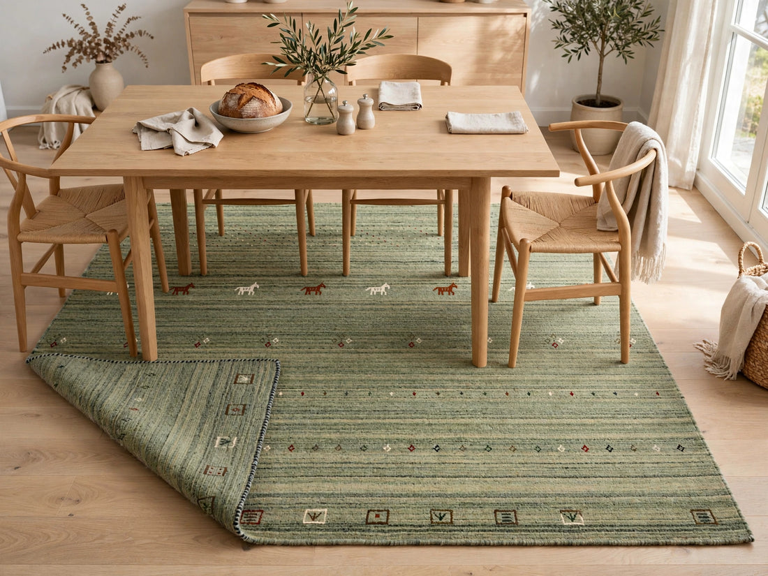 Sage Olive Gabbeh Rug