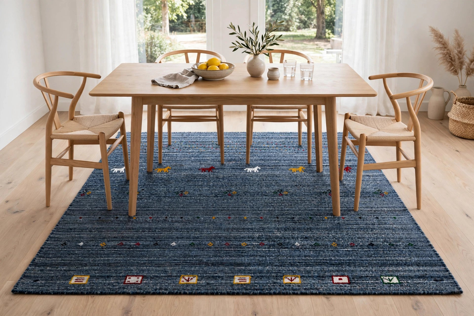 Storm Grey Gabbeh Rug