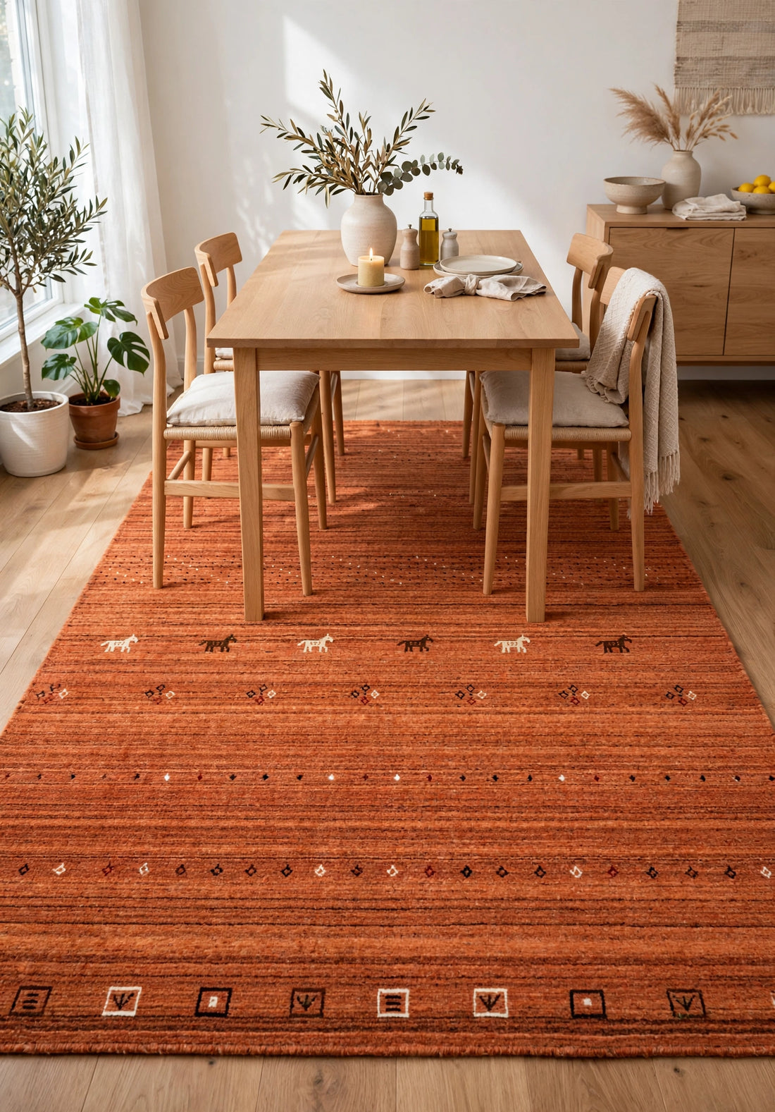 Terracotta Gabbeh Rug