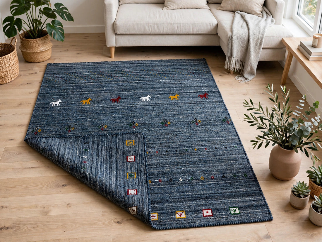 Storm Grey Gabbeh Rug