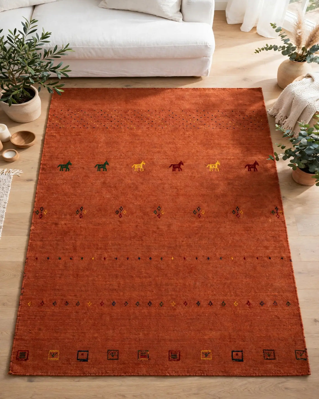 Rust Brown Rug