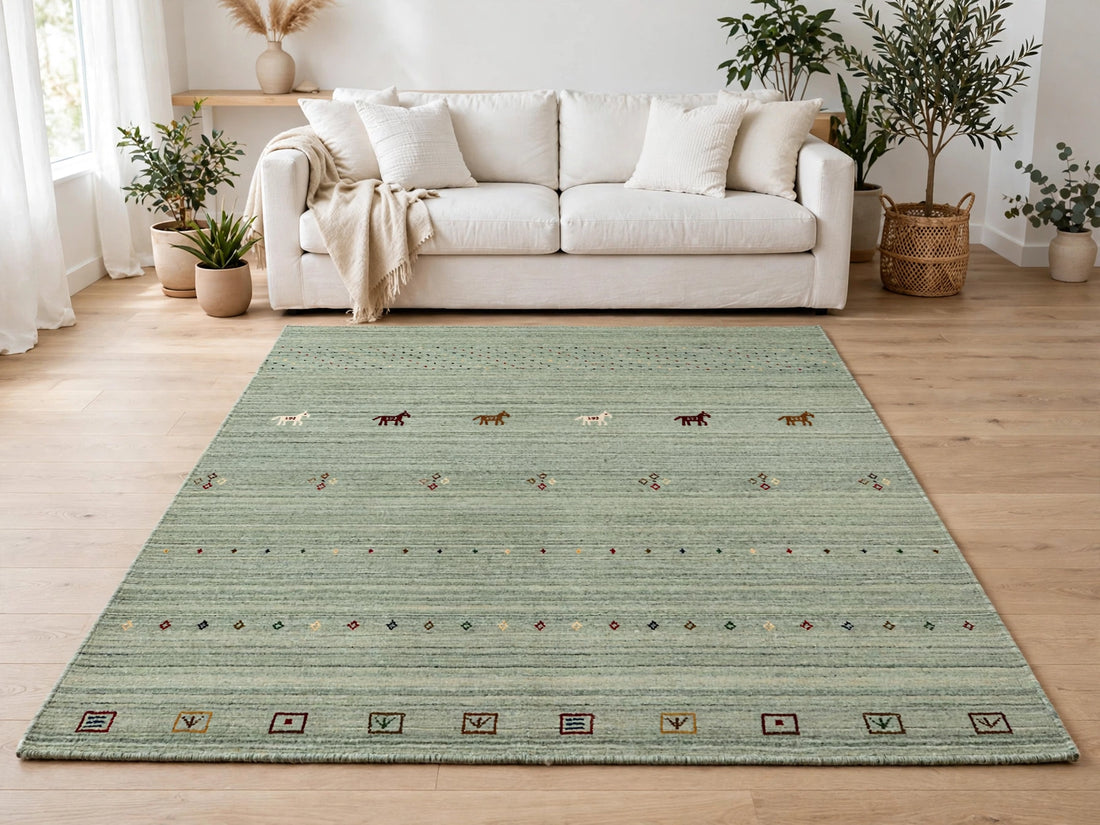 Sage Green Gabbeh Rug