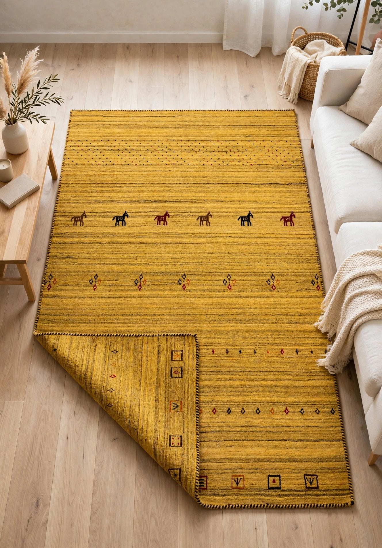 Mustard Gabbeh Rug