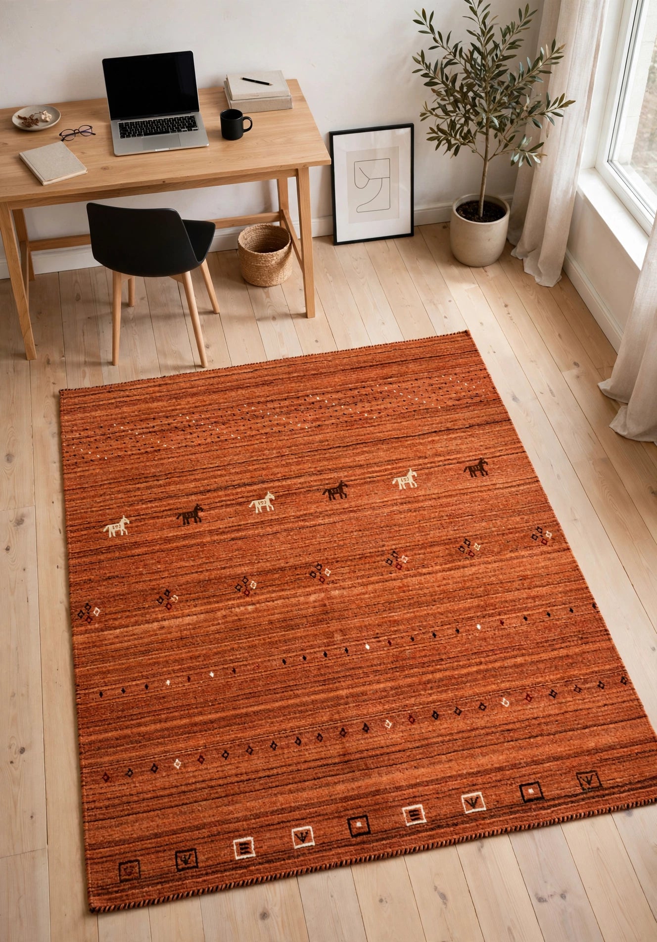 Terracotta Gabbeh Rug