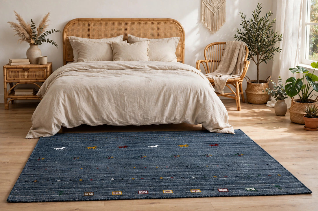Storm Grey Gabbeh Rug