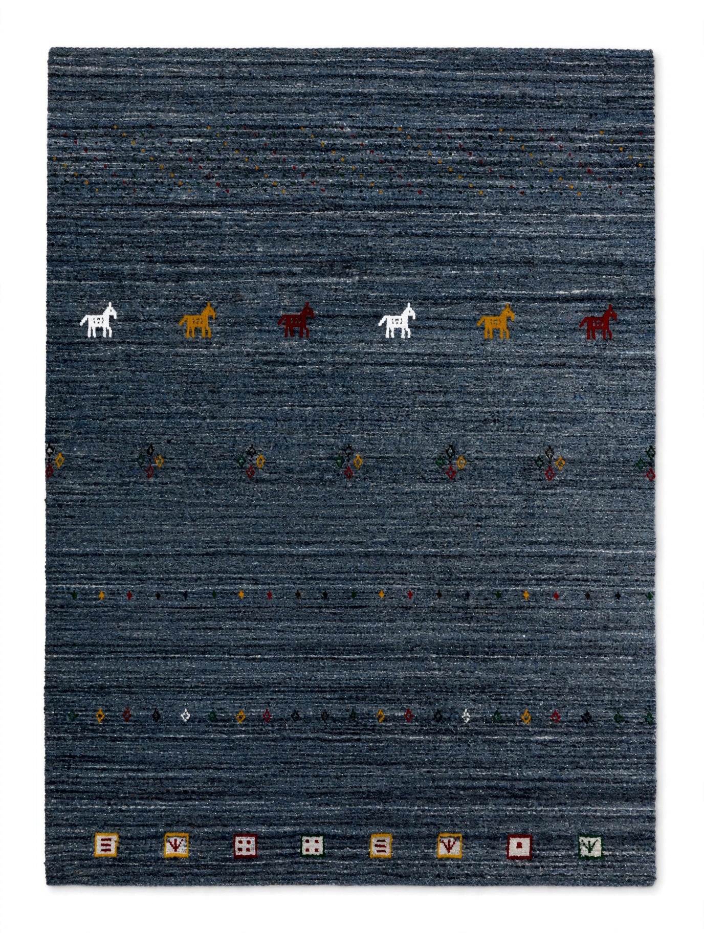 Storm Grey Gabbeh Rug