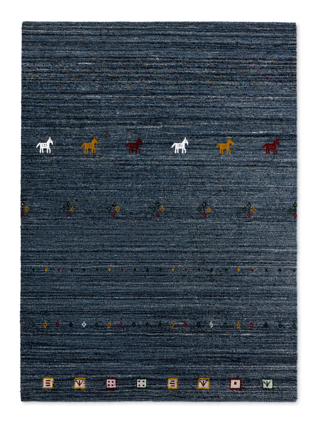 Storm Grey Gabbeh Rug