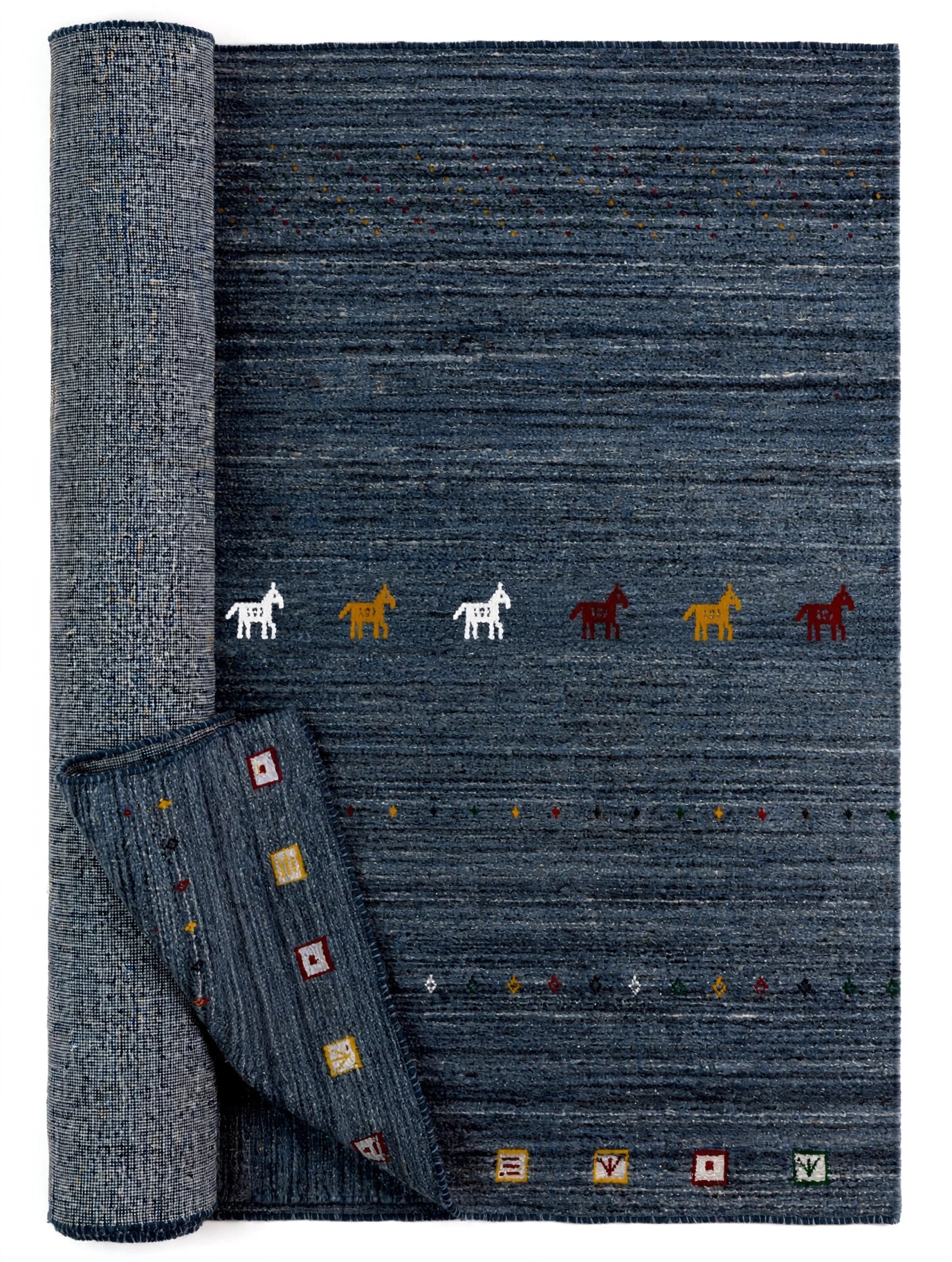 Storm Grey Gabbeh Rug