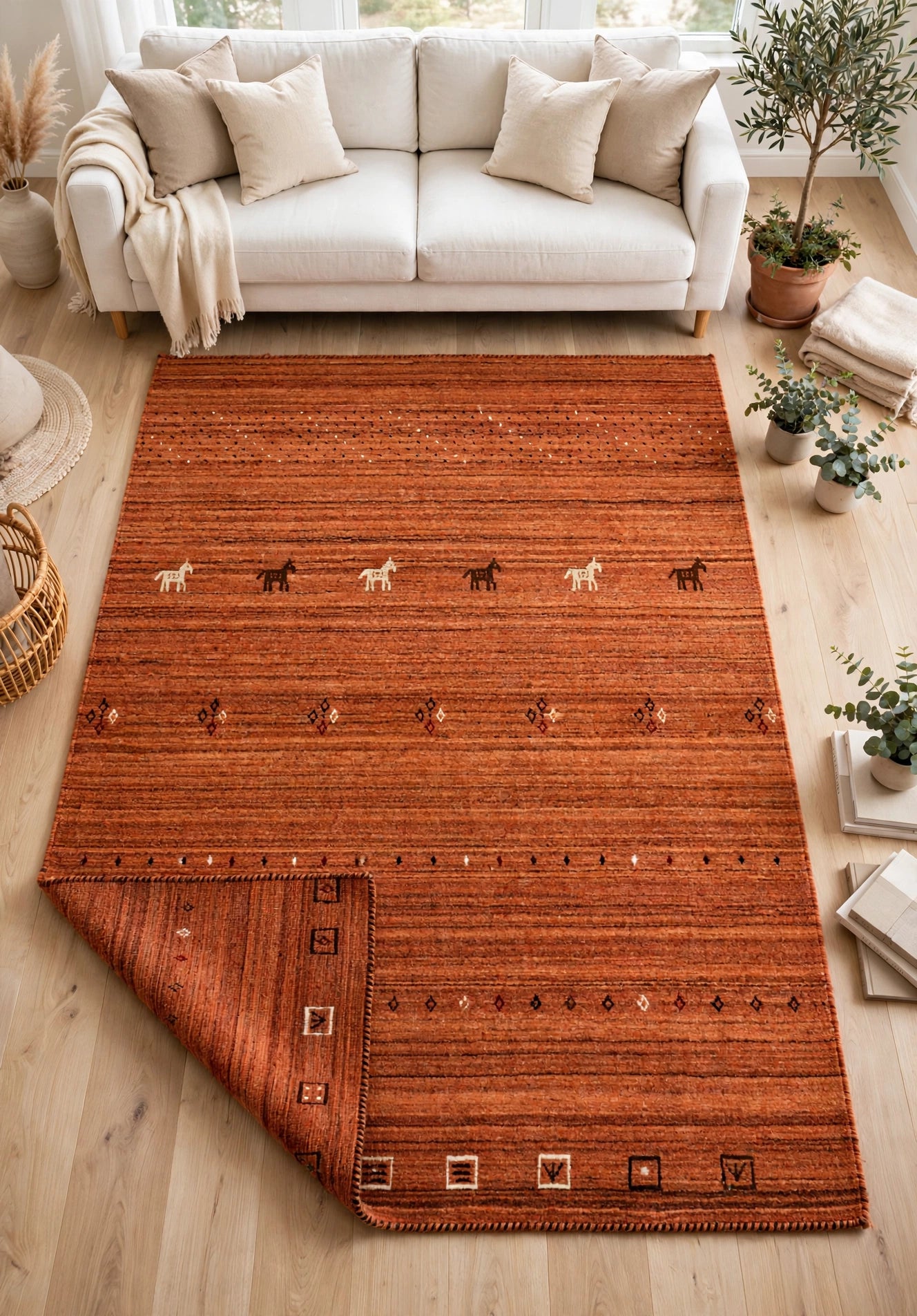 Terracotta Gabbeh Rug