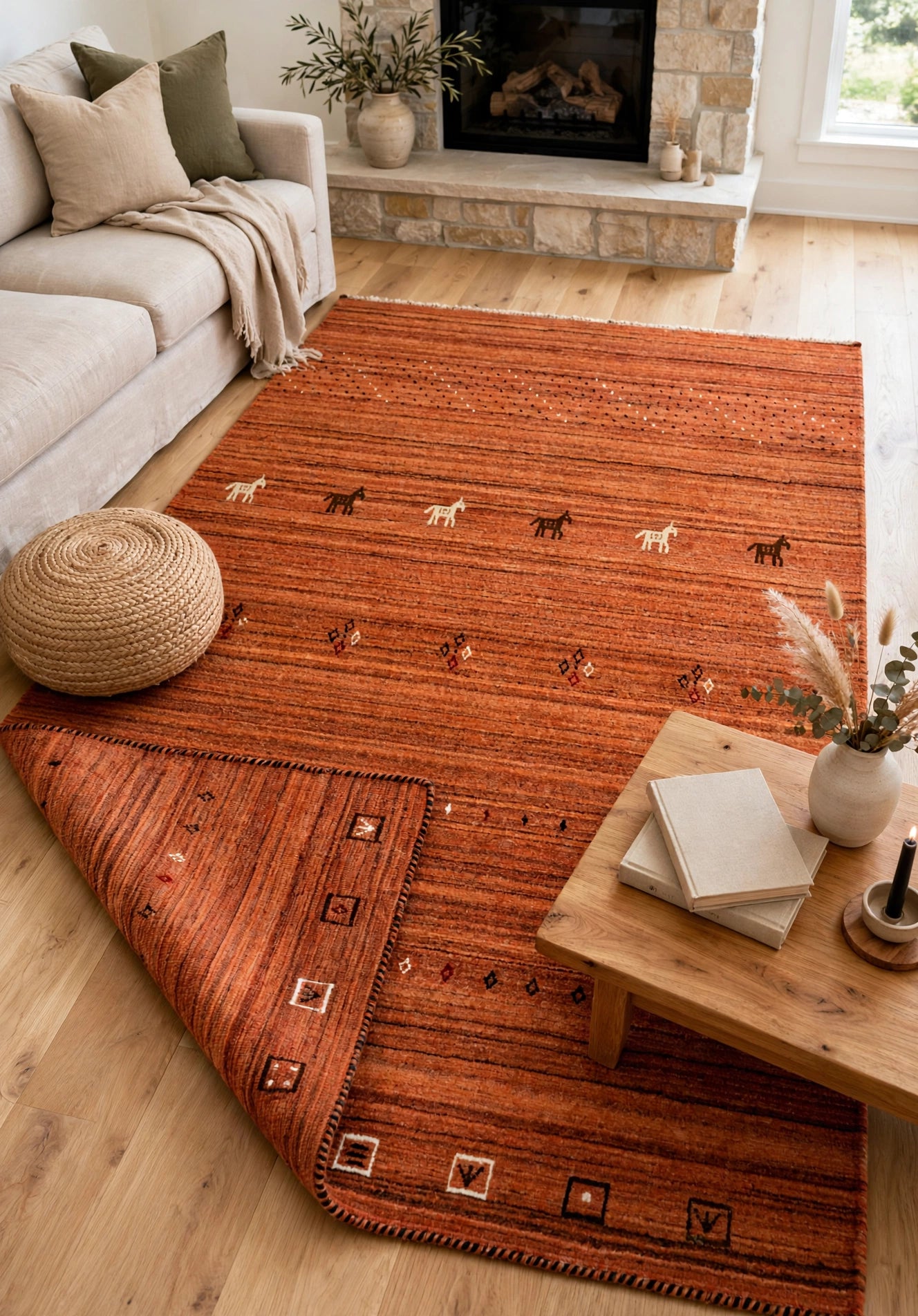 Terracotta Gabbeh Rug