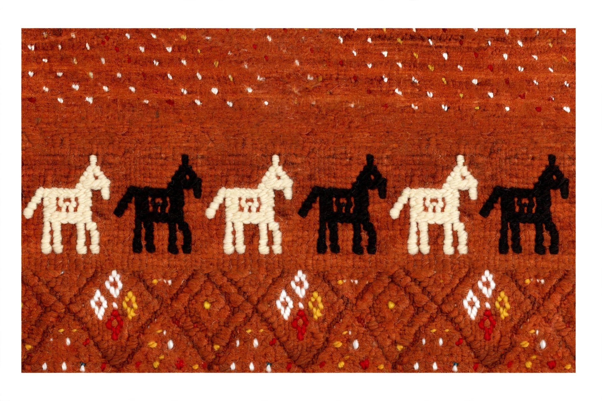 Rust Brown Gabbeh Rug