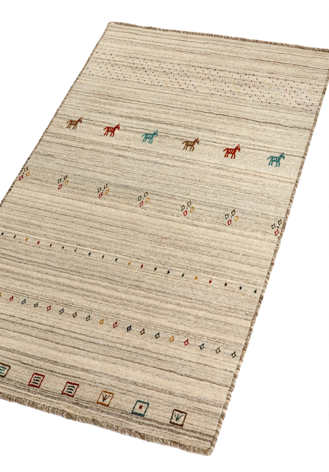 Gabbeh Rug Ivory Beige